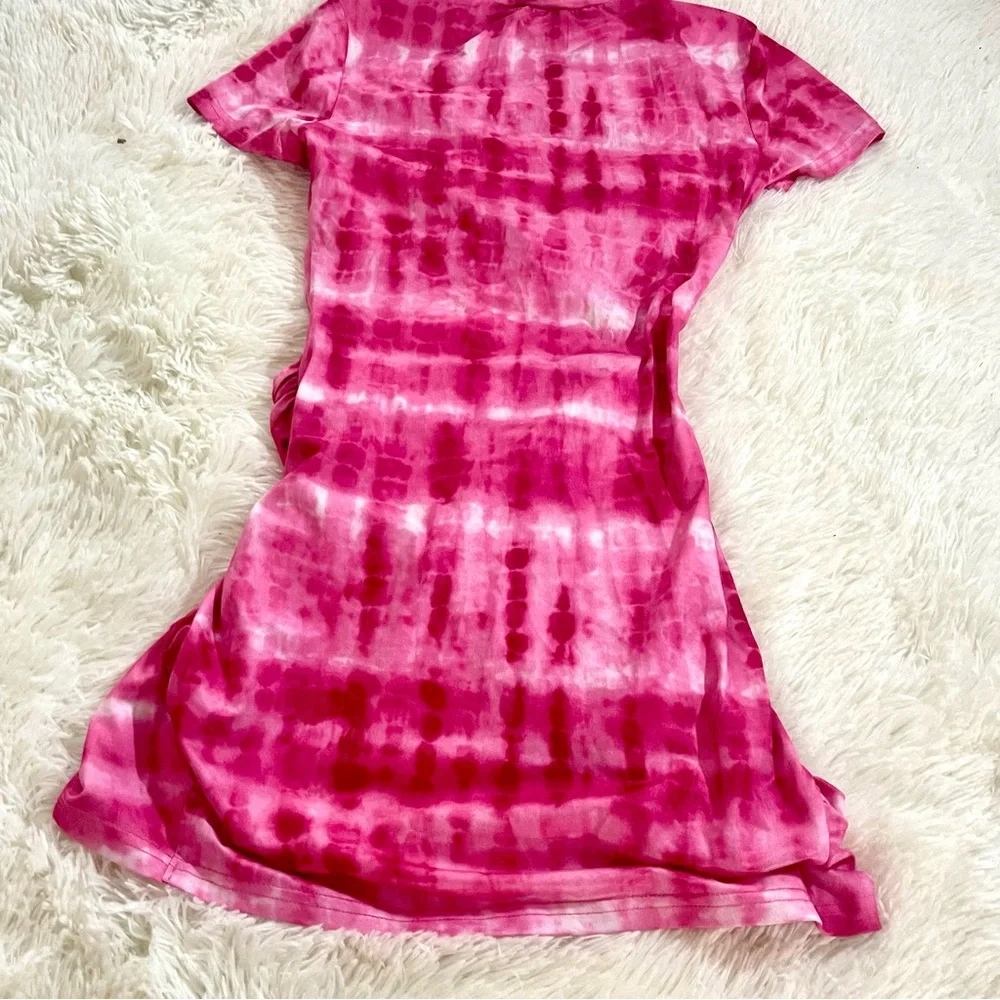SOLD Superdown Maureen Jersey Pink Tie Dye Fashion Blog Fave Cut Out Bodycon - Picture 4 of 8